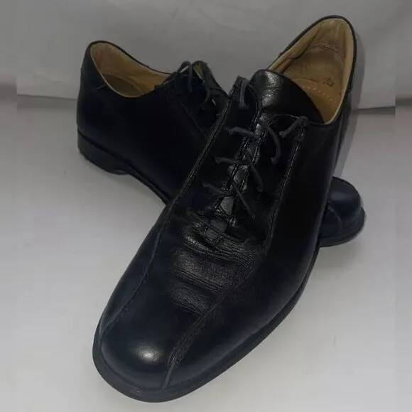 Men's Coach Corwin Black Leather Oxfords Size 10.5 Dress Shoe