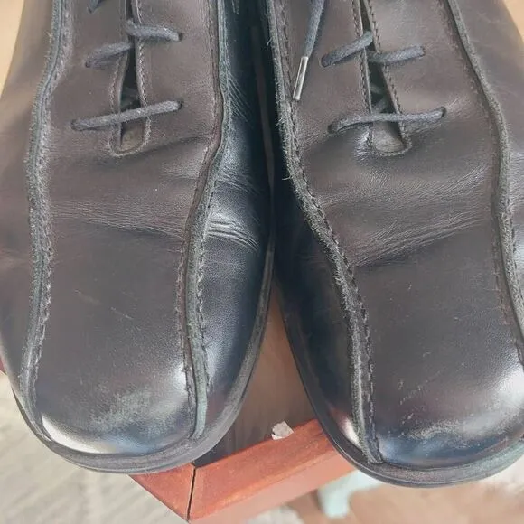 Men's Coach Corwin Black Leather Oxfords Size 10.5 Dress Shoe