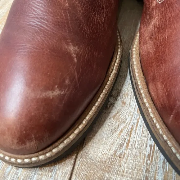 Men's Johnston &amp; Murphy Barlow Plain Toe Oxfords, 20-4870 Dark Tan Size 9.5