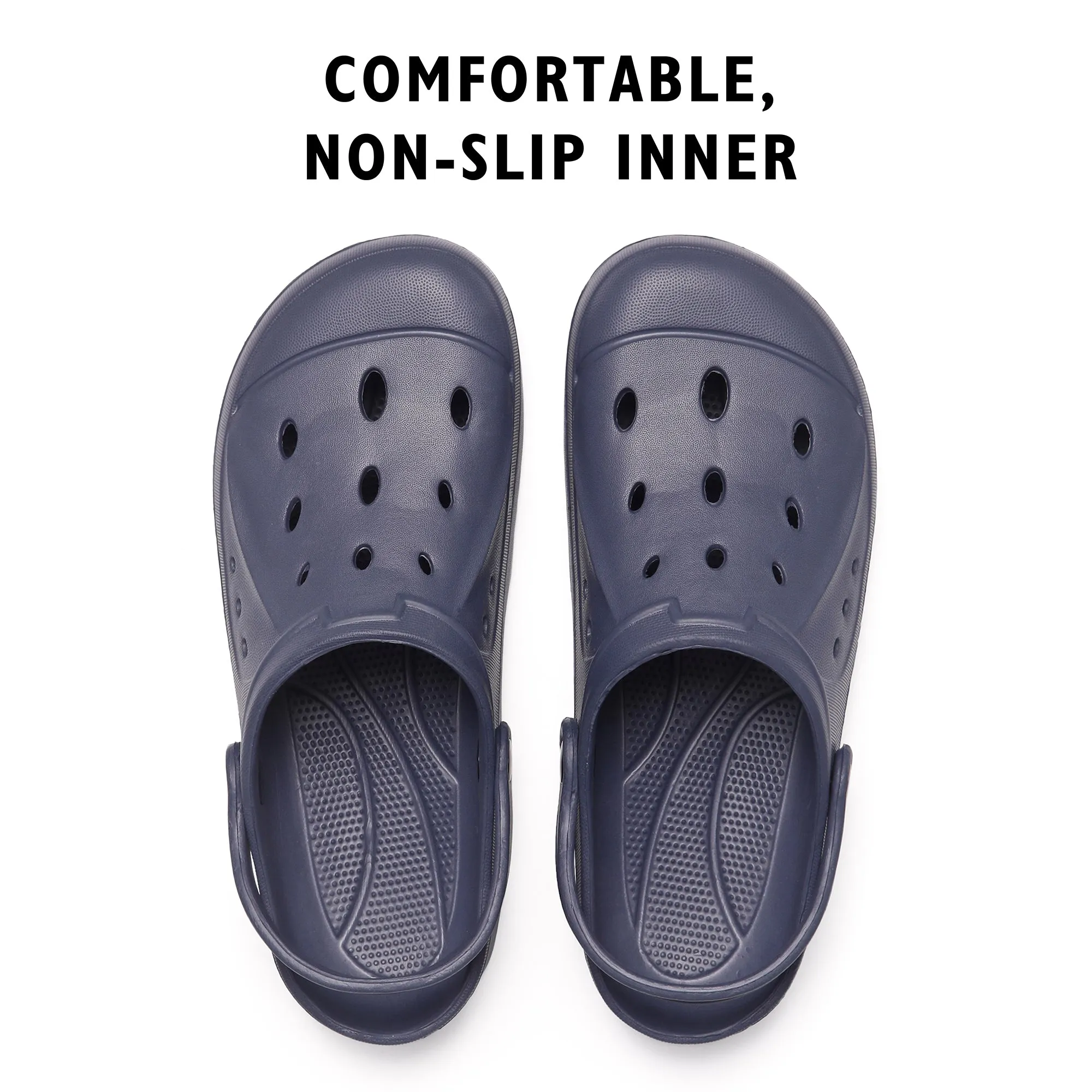 Mens Navy Clogs