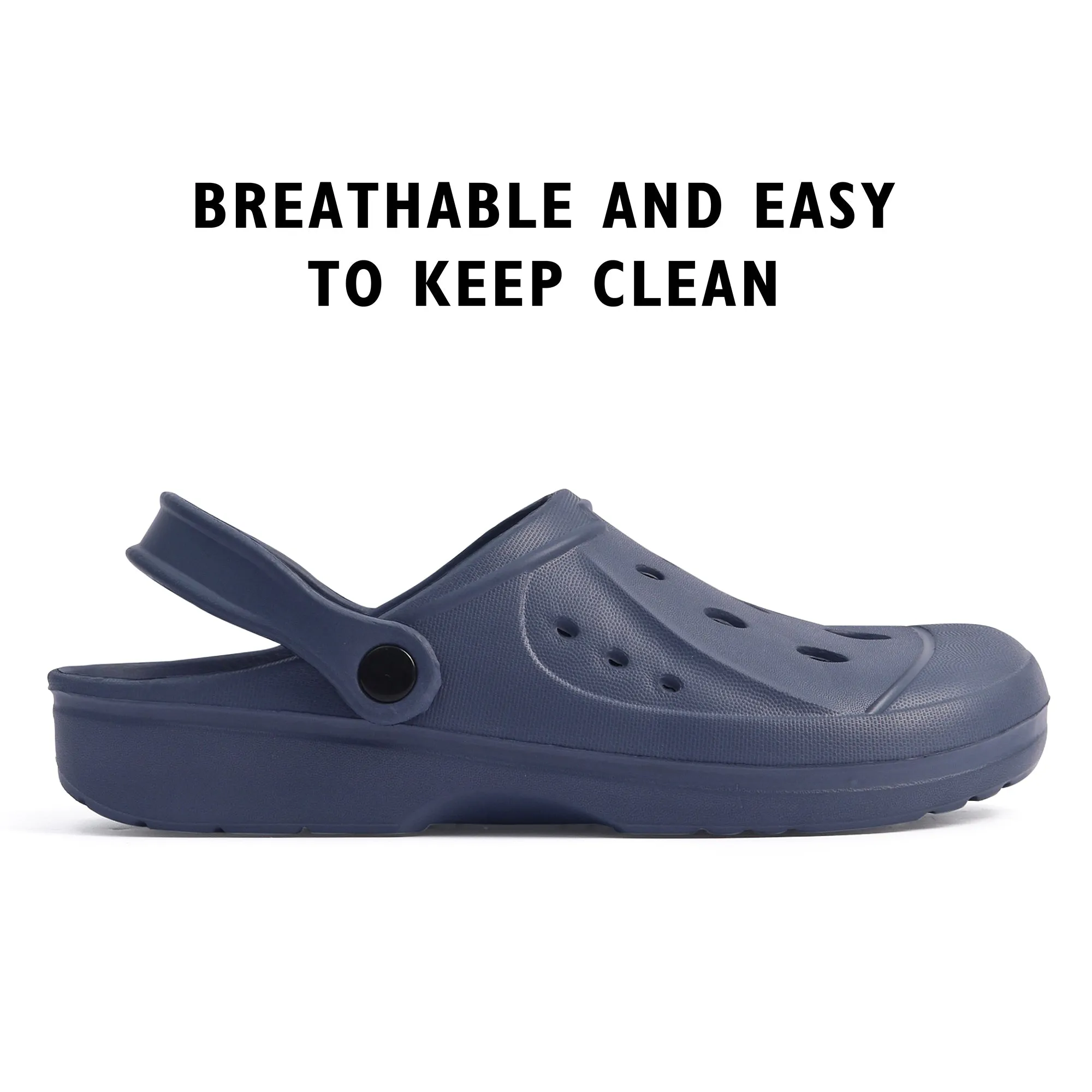 Mens Navy Clogs