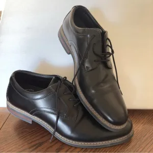 Men's Nunn Bush Carmelo Plain Toe Oxfords Black Dress Shoes 10.5