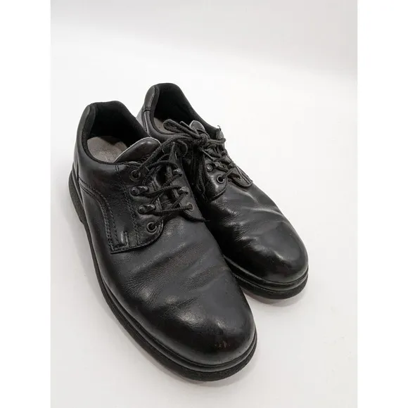 Men’s Red Wing Safety Work Shoes Black Steel Toe 6618 ASTM Sz 11 Leather Oxfords