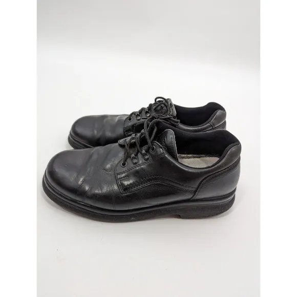 Men’s Red Wing Safety Work Shoes Black Steel Toe 6618 ASTM Sz 11 Leather Oxfords