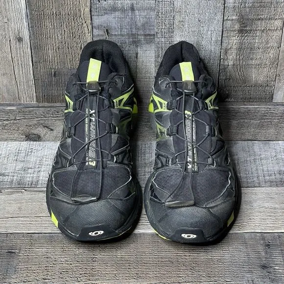 Mens Salomon XT Wings 3 Black Athletic Trail Running Sneakers Shoes Size 10 D
