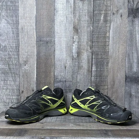 Mens Salomon XT Wings 3 Black Athletic Trail Running Sneakers Shoes Size 10 D