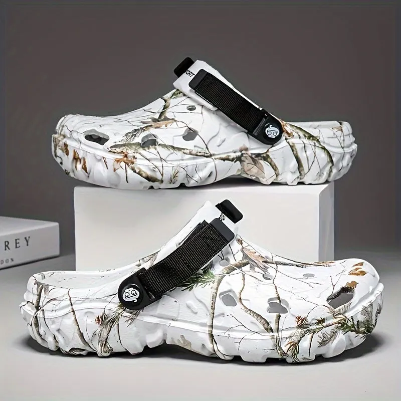 Men's Trendy Comfortable EVA Clogs, Breathable Non-slip Wear-resistant Clogs For Indoor Outdoor Garden Beach
