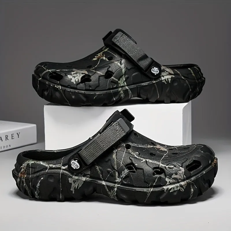 Men's Trendy Comfortable EVA Clogs, Breathable Non-slip Wear-resistant Clogs For Indoor Outdoor Garden Beach