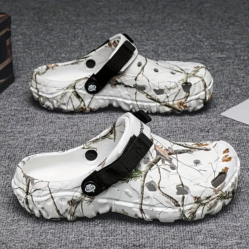 Men's Trendy Comfortable EVA Clogs, Breathable Non-slip Wear-resistant Clogs For Indoor Outdoor Garden Beach