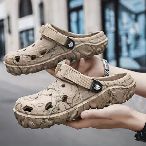 Men's Trendy Comfortable EVA Clogs, Breathable Non-slip Wear-resistant Clogs For Indoor Outdoor Garden Beach