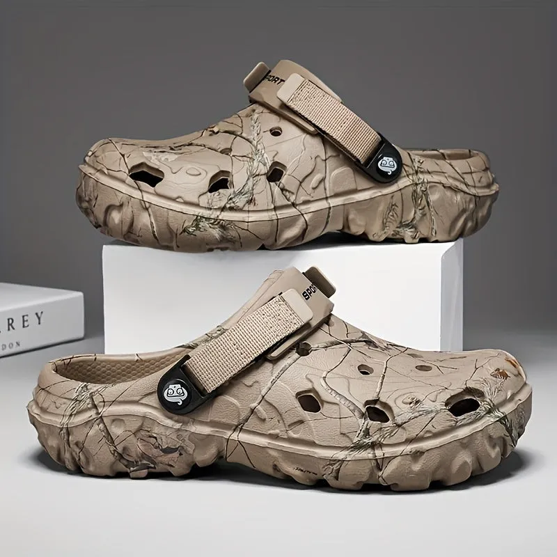 Men's Trendy Comfortable EVA Clogs, Breathable Non-slip Wear-resistant Clogs For Indoor Outdoor Garden Beach