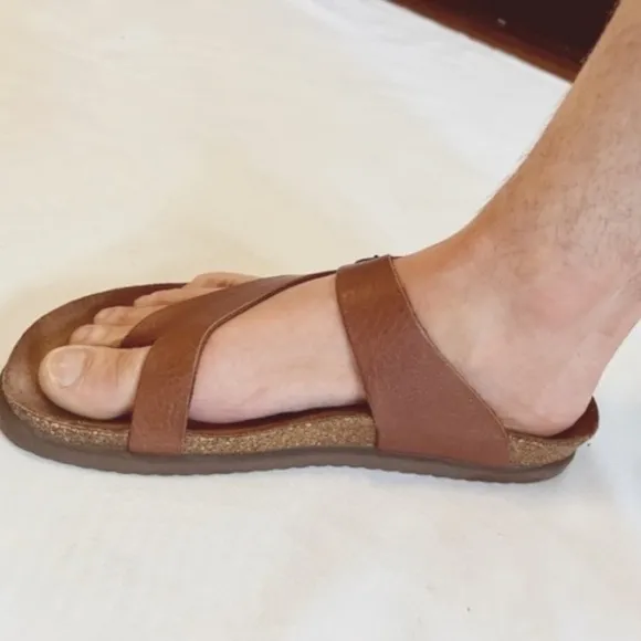 MEPHISTO 'Niels' Cork Sandal Sz 7 Desert UNISEX​​​​​​​​​​​​​​​​​​​