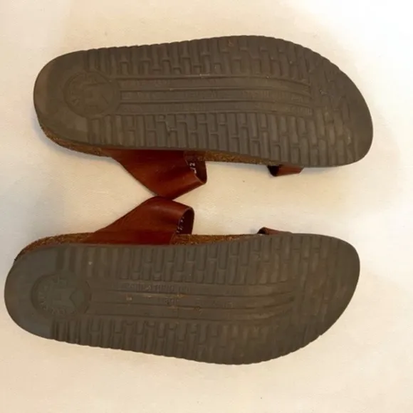 MEPHISTO 'Niels' Cork Sandal Sz 7 Desert UNISEX​​​​​​​​​​​​​​​​​​​