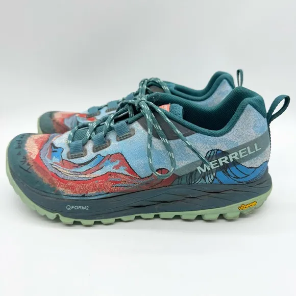 Merrell Antora X Trail Sisters Trail-Running Athletic Shoes Vibram In Blue - 8.5