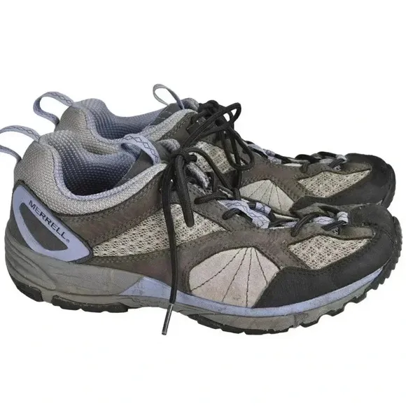Merrell Avian Light Ventilator Hiking Shoes Outdoor Athletic Gray Sneaker Size 9