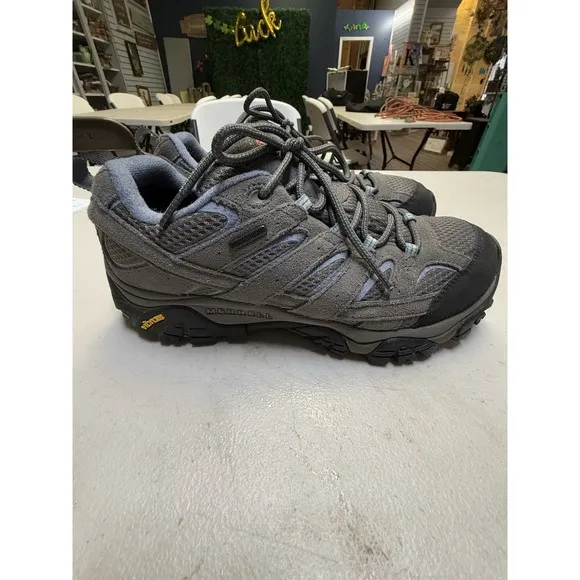 Merrell Moab 3 Shoes Womens 10 Waterproof Vibram Hiking Trail Sneakers Granite