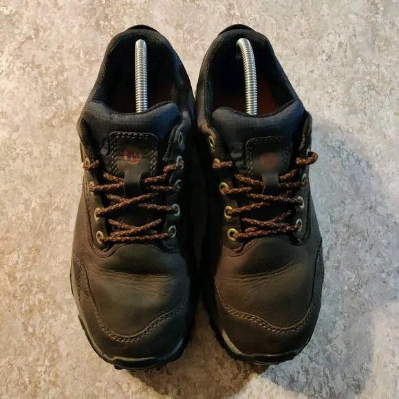 Merrell Moab Shoes Mens 8.5 Brown Leather Walnut Trail Hiking Vibram Sole Boots