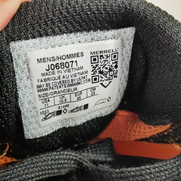 Merrell Morphlite Mens Size 11 Shoes Orange Athletic Trail Running Sneakers NEW