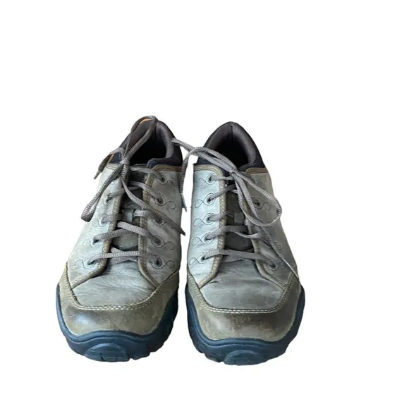 Merrell Quartz Brindle grey two toned vibram trail walking hiking shoes size 8.5