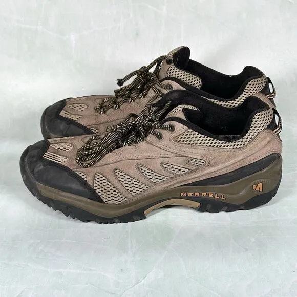 Merrell Shoes Men's Size 13 Ventilator Hiking Trail Walnut Brown Outdoor