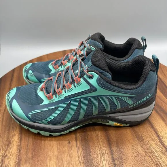 Merrell Siren Edge 3 Shoes Womens Size 7.5 Trail Hiking Polar Wave Outdoor