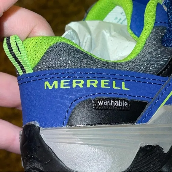 Merrell Trail Quest Unisex Blue Hiking Shoes MK262619 Kids Size US 12.5 New
