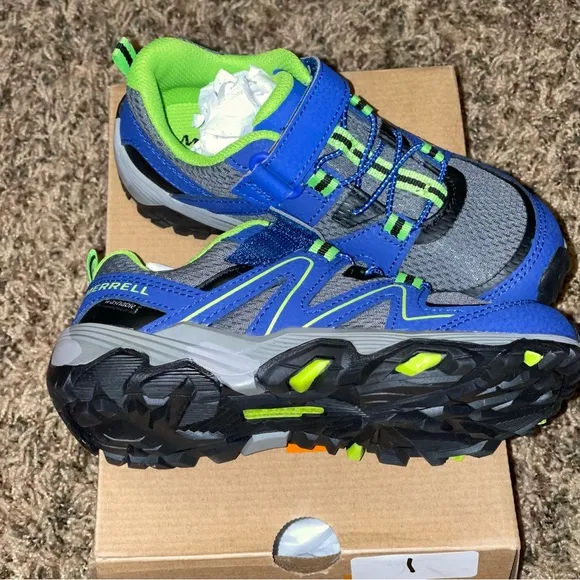 Merrell Trail Quest Unisex Blue Hiking Shoes MK262619 Kids Size US 12.5 New