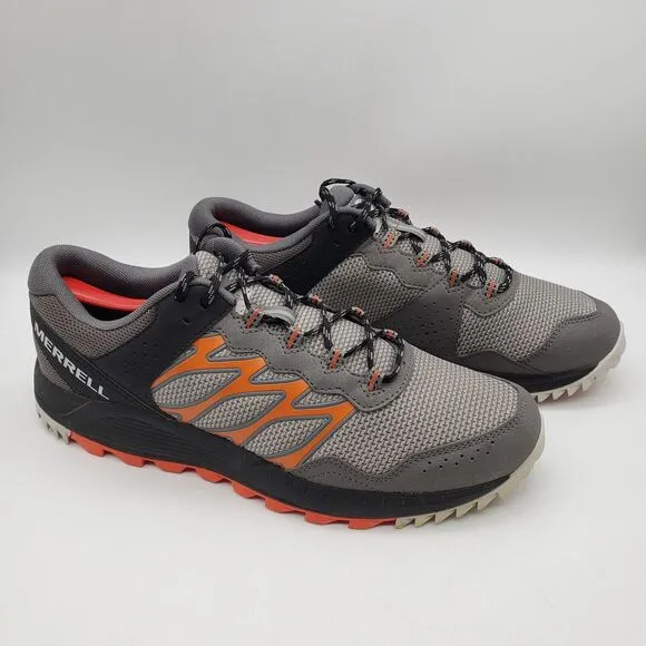 MERRELL Wildwood Aerosport Trail Hiking Water Shoes Mens 11 Black Orange J067681