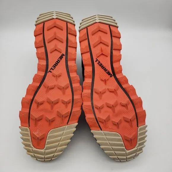 MERRELL Wildwood Aerosport Trail Hiking Water Shoes Mens 11 Black Orange J067681