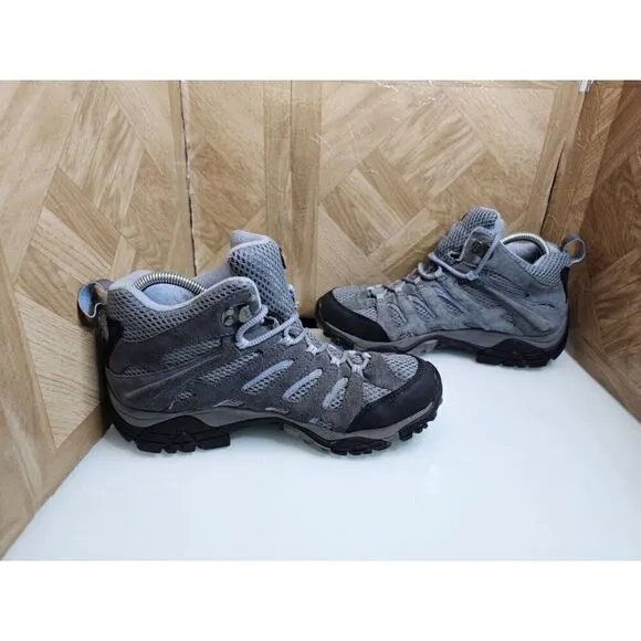 Merrell Women's Hiking Trail Mid Gray Shoes Size 9.  314