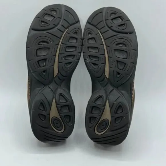 Merrell Women's Jungle Primo Dark Brown Leather Suede Moc Slide Mules Size 5.5