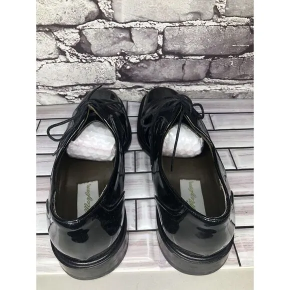 Mezlan Opera Black Patent Exquisite Upscale Designer Tuxedo Oxfords Shoes Men 11