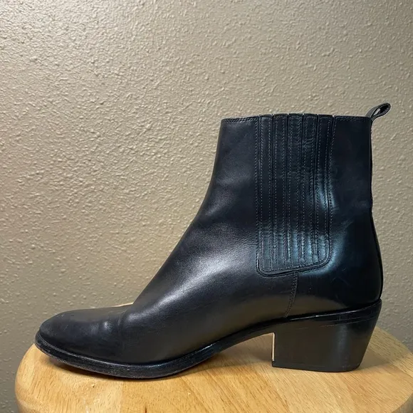MICHAEL KORS Black Patrice Pointed Leather Bootie Boots Women’s 39 or US 8.5