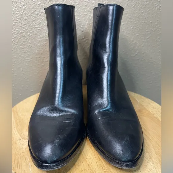 MICHAEL KORS Black Patrice Pointed Leather Bootie Boots Women’s 39 or US 8.5