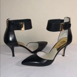 Michael Kors Brand New Size 9M Black Ankle Strap Gorgeous Heels