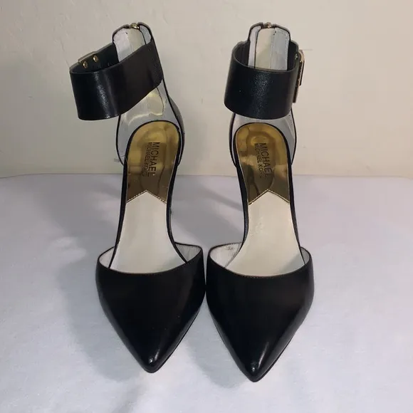Michael Kors Brand New Size 9M Black Ankle Strap Gorgeous Heels