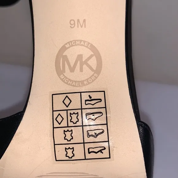 Michael Kors Brand New Size 9M Black Ankle Strap Gorgeous Heels