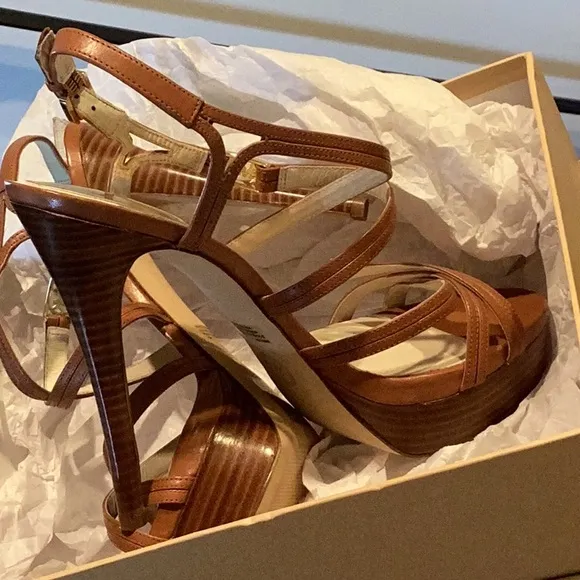 Michael Kors Tan High Heel Strappy Heels