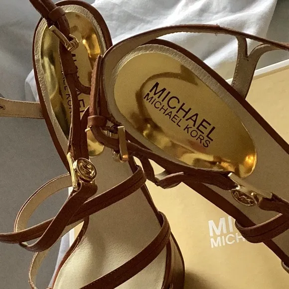 Michael Kors Tan High Heel Strappy Heels