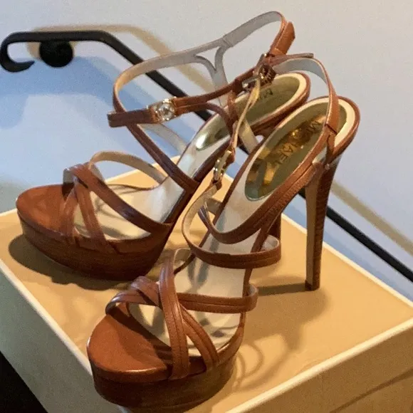 Michael Kors Tan High Heel Strappy Heels
