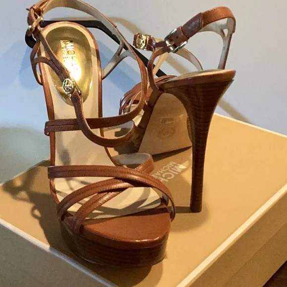 Michael Kors Tan High Heel Strappy Heels