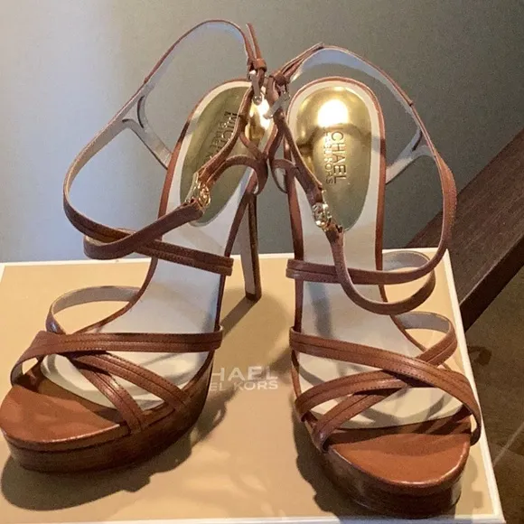 Michael Kors Tan High Heel Strappy Heels