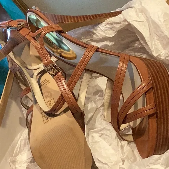 Michael Kors Tan High Heel Strappy Heels