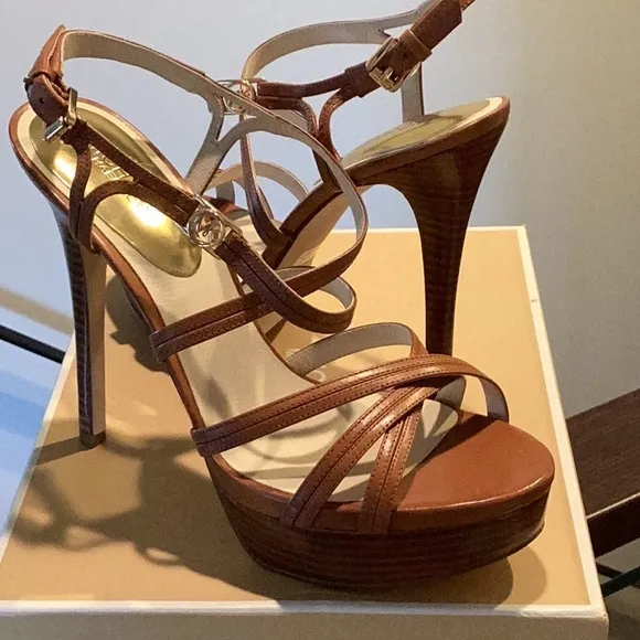 Michael Kors Tan High Heel Strappy Heels