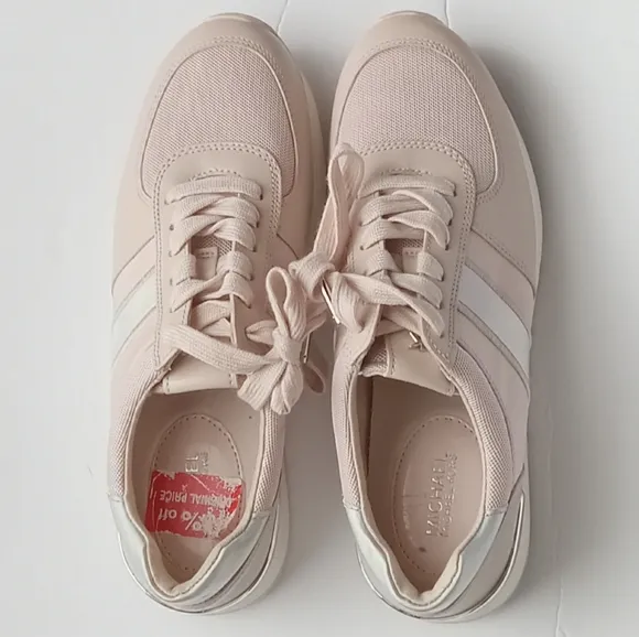 🩷💚🆕️⚜️Michael Kors⚜️🩷💚Women's Maddy Logo Trainer Sneakers Mauve Pink Size 6