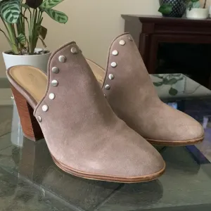 MICHAEL | MICHAEL KORS LOUISE STUDDED SUEDE HEELED MULES