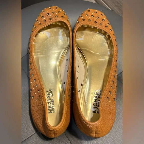 Michael MK flat brown shoes size 9