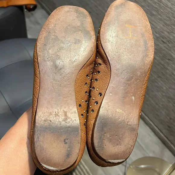 Michael MK flat brown shoes size 9