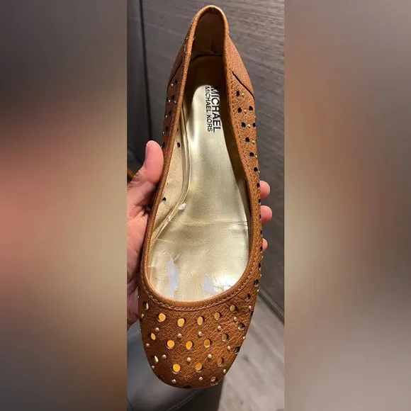 Michael MK flat brown shoes size 9