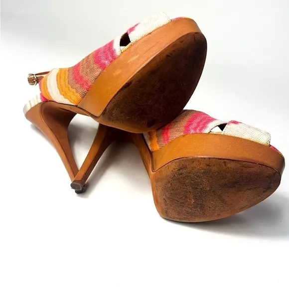 Missoni Crisscross Peek Toe Heels